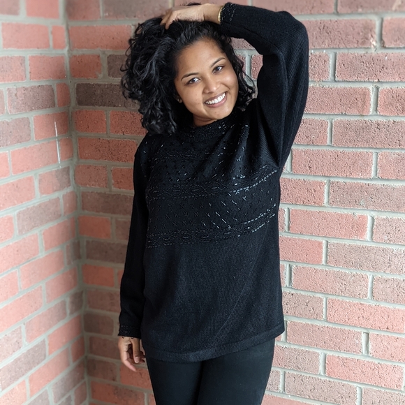 Beaded Long Sweater - Picture 2 of 2